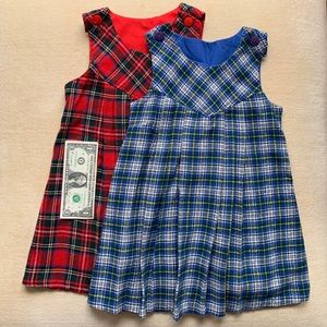 Vintage pleated schoolgirl dresses